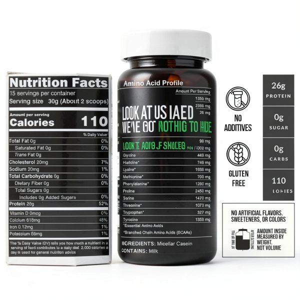 Naked Casein Protein Powder Pure Micellar US Farms-2