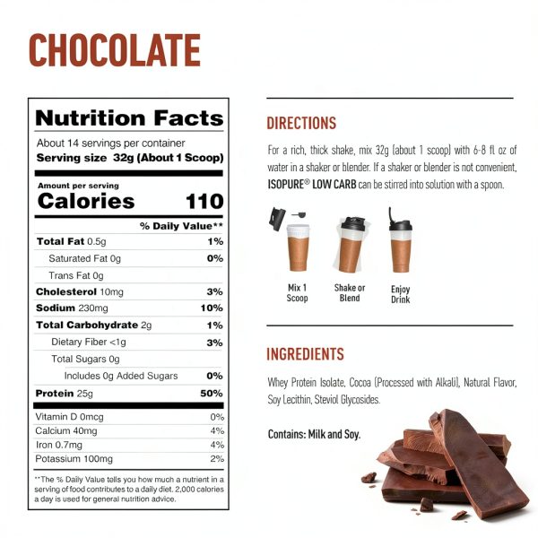 Isopure Whey Protein Powder Low Carb Keto Friendly-4