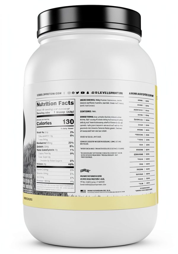 Levels Whey Protein Vanilla Bean 24g Powder-6