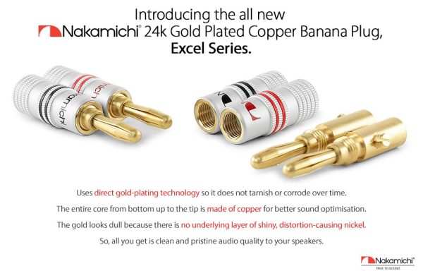 Nakamichi Banana Plugs Speaker Wire Connectors-2