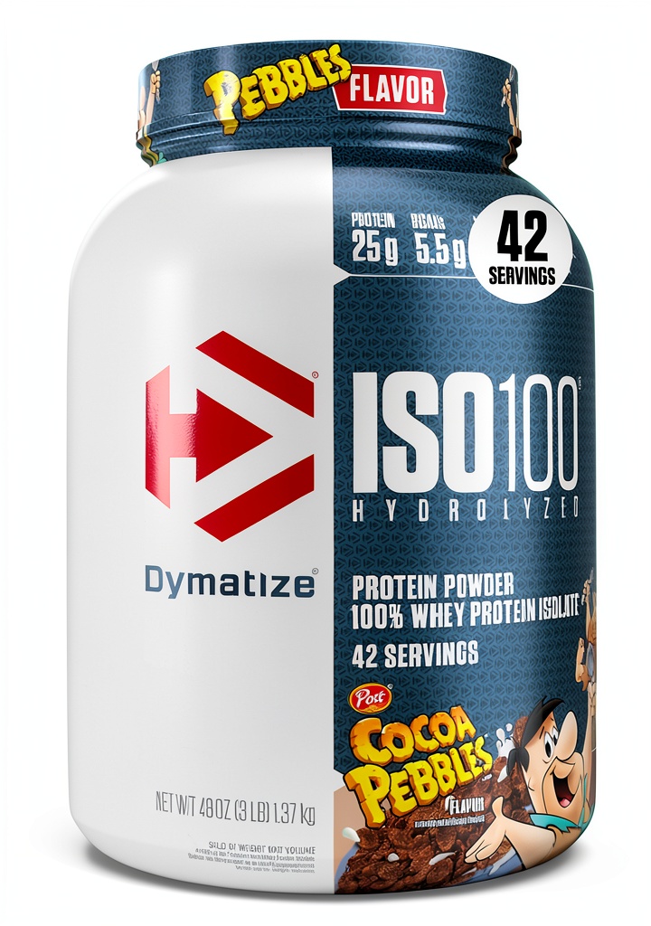 Dymatize ISO100 Whey Protein Powder packaging