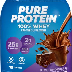 Pure Protein Whey Powder Rich Chocolate Vanilla Cream-0