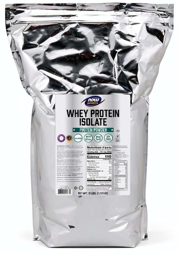 NOW Sports Whey Protein Isolate Unflavored 25g Protein-0