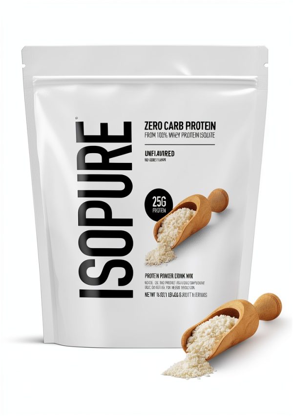Isopure Whey Protein Isolate Unflavored Powder 1lb-5