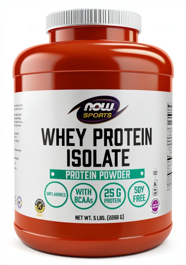 NOW Sports Whey Protein Isolate Unflavored Powder 25g-0