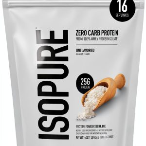 Isopure Whey Protein Isolate Unflavored Powder 1lb-0