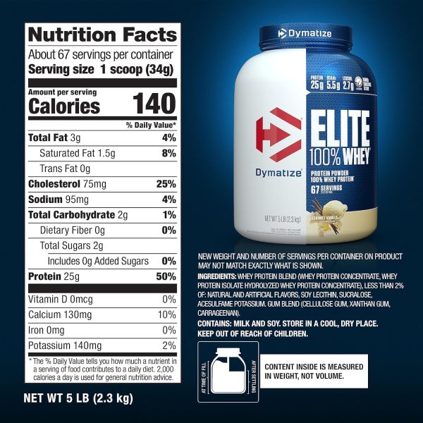 Dymatize Elite Whey Protein Powder Muscle Building-4