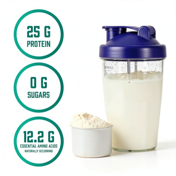 NOW Sports Whey Protein Isolate Unflavored 25g Protein-4