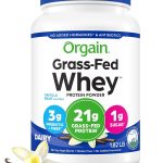 Orgain Grass Fed Whey Protein Powder Vanilla Bean 1.82 Pound-0