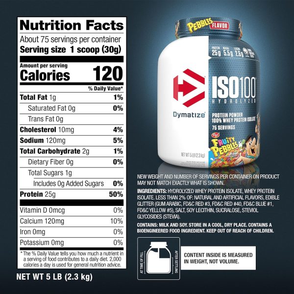 Dymatize ISO100 Protein Powder Fruity Pebbles 25g Protein-5