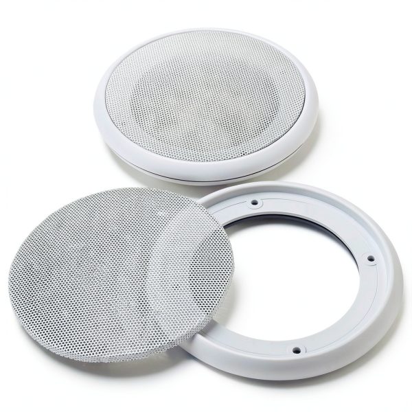 Speaker Grill facmogu White Aluminum Mesh Cover-5