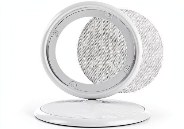 Facmogu White Aluminum Speaker Grill Ceiling Cover-1
