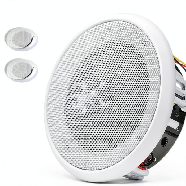 Speaker Grill facmogu White Aluminum Mesh Cover-3