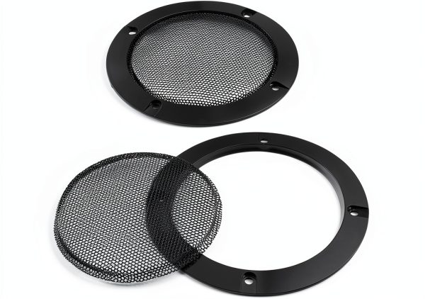 Facmogu 4 Inch Black Metal Speaker Grill-3
