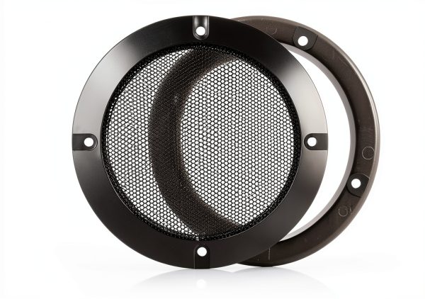 Facmogu 4 Inch Black Metal Speaker Grill-2