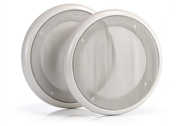 Speaker Grill facmogu White Aluminum Mesh Cover-0