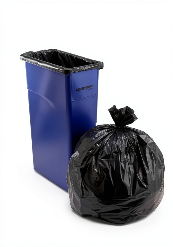 30-33 Gallon Industrial Trash Bag, 33-inch x 39-inch, Low Density, 1.5 mil, Black, 4 Rolls (CW25530)-2