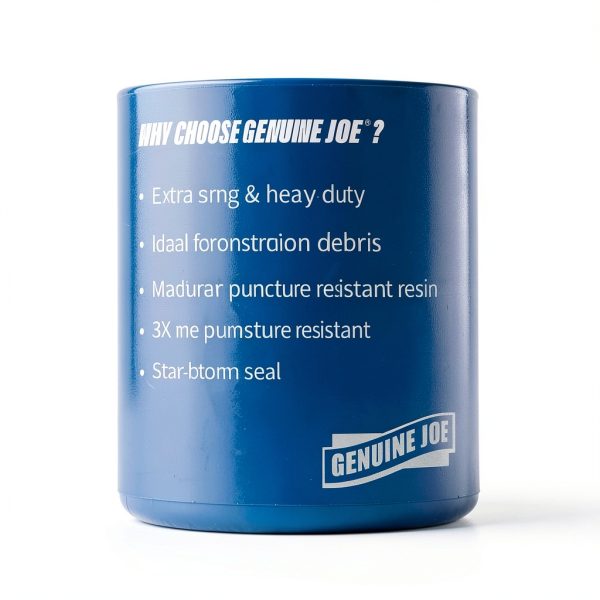Heavy Duty Can Liner Genuine Joe GJO01535 Black Puncture Resistant-10