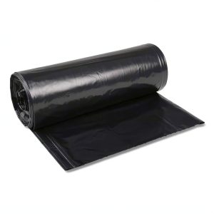 Boardwalk 523 Super Extra-Heavy Repro Can Liner, 38x58, 1.6 Mil, 60gal, Blk, 10 Bags per Roll (Case of 10 Rolls)-0