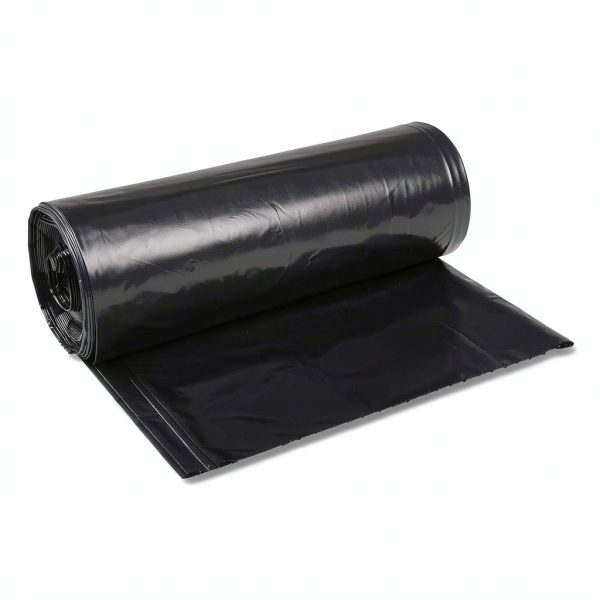 Boardwalk 523 Super Extra-Heavy Repro Can Liner, 38x58, 1.6 Mil, 60gal, Blk, 10 Bags per Roll (Case of 10 Rolls)-0