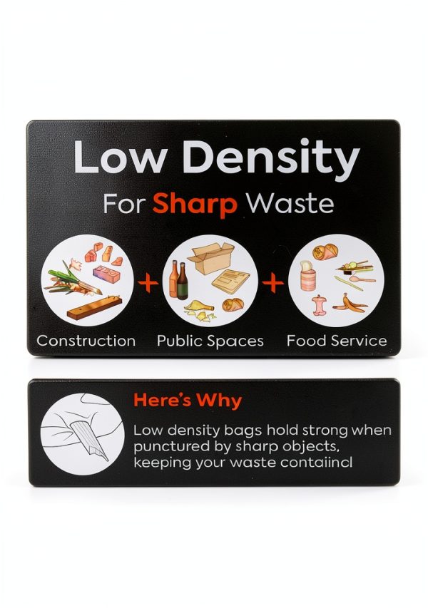 30-33 Gallon Industrial Trash Bag, 33-inch x 39-inch, Low Density, 1.5 mil, Black, 4 Rolls (CW25530)-3
