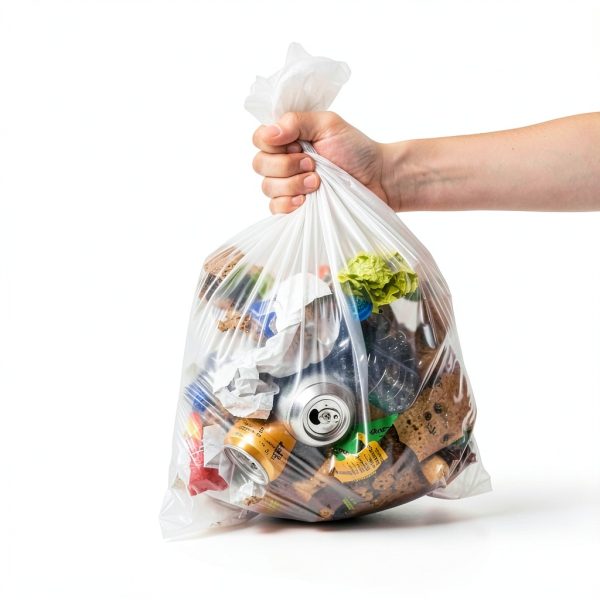 40-45 Gallon Trash Can Liners MAX MANUFACTURING Clear Strong Bags-2