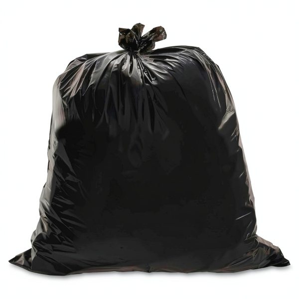 Heavy Duty Can Liner Genuine Joe GJO01535 Black Puncture Resistant-3