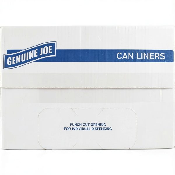 Heavy Duty Can Liner Genuine Joe GJO01535 Black Puncture Resistant-6