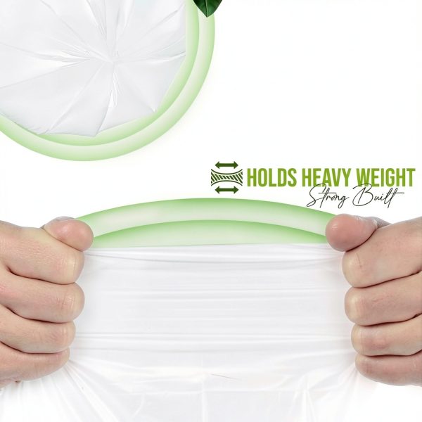 40-45 Gallon Trash Can Liners MAX MANUFACTURING Clear Strong Bags-5