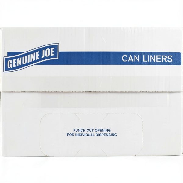 Genuine Joe Low Density Can Liners 28.5" x 43" Black 23gal 150 Count-5