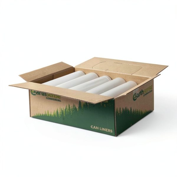 Earthsense Commercial Can Liner 15mil Clear 100pk-1