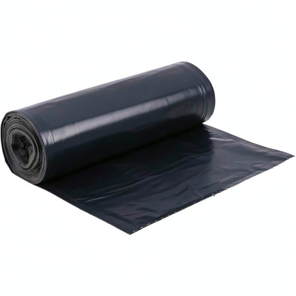 Heavy Duty Can Liner Genuine Joe GJO01535 Black Puncture Resistant-1