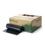 Earthsense Commercial RNW6050 Can Liner 55-60 gal Black (Pack of 100)-0