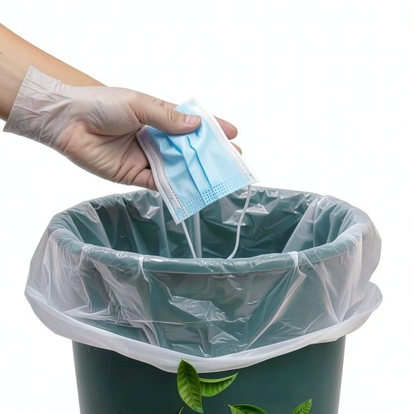40-45 Gallon Trash Can Liners MAX MANUFACTURING Clear Strong Bags-6