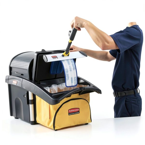 Rubbermaid 34 Gallon Vinyl Janitorial Cart Bag – High Capacity-6