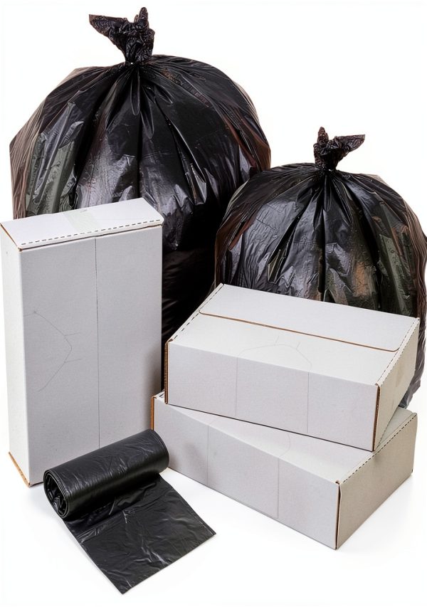 Highmark High Density Can Liners 56 Gallon Black 43x48 Box of 150-0