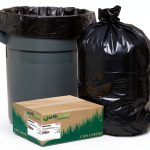 Earthsense Can Liners, 55-60 Gallons, 1.25 Milliliters, 38 x 58, Black, 100/Carton (RNW6050)-0