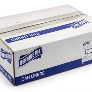 Genuine Joe Low Density Can Liners 28.5" x 43" Black 23gal 150 Count-0