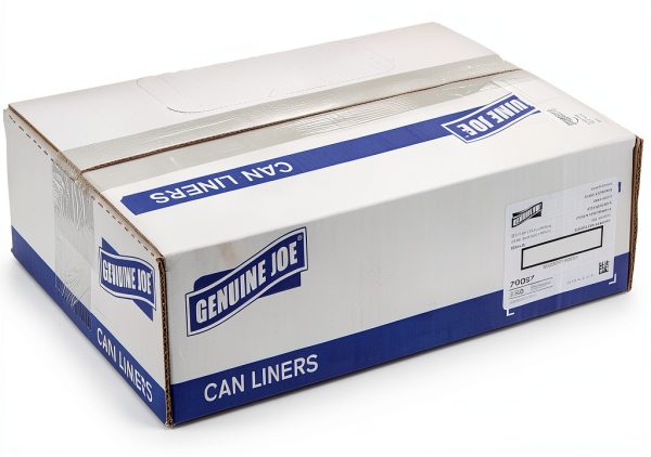 Genuine Joe Low Density Can Liners 28.5" x 43" Black 23gal 150 Count-0