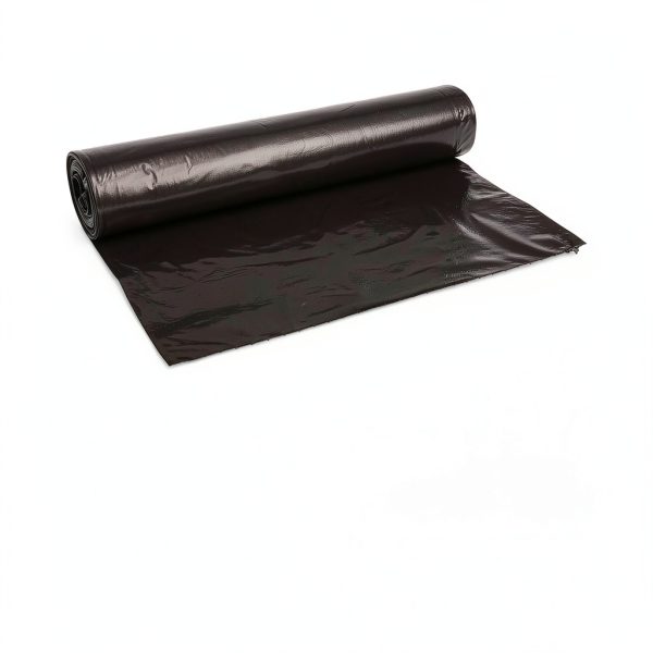 Boardwalk Recycled Low-Density Polyethylene Can Liners, 45 gal, 1.2 mil, 40" x 46", Black, 10 Bags/Roll, 10 Rolls/Carton-3